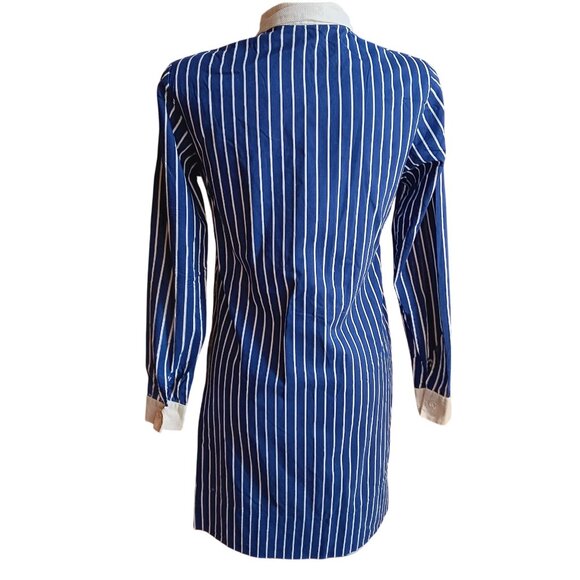 11 Juniors True Vintage Shirt Dress 1960's Striped Mod Garage Band Button-Down - Picture 3 of 12